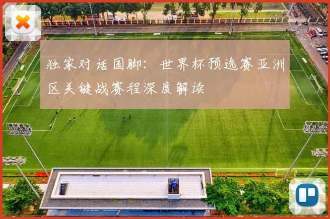 独家对话国脚：世界杯预选赛亚洲区关键战赛程深度解读